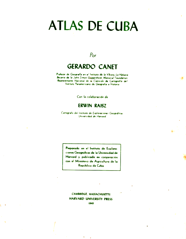 Atlas de Cuba 1949